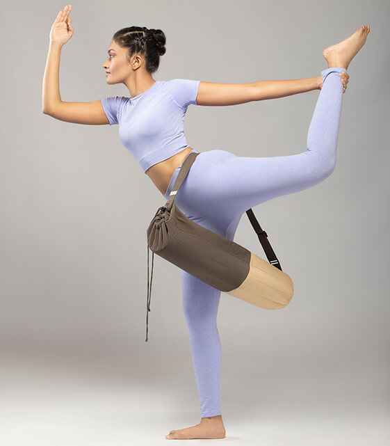 Olive Green Yoga Hobo Sling Monk Cross-Body Yoga Canvas Bag